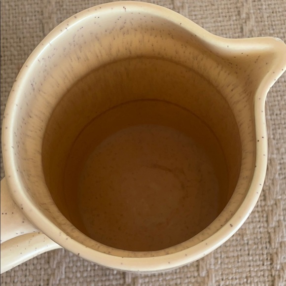 Speckled Pottery Pitcher style Vase with Handle - Picture 7 of 14